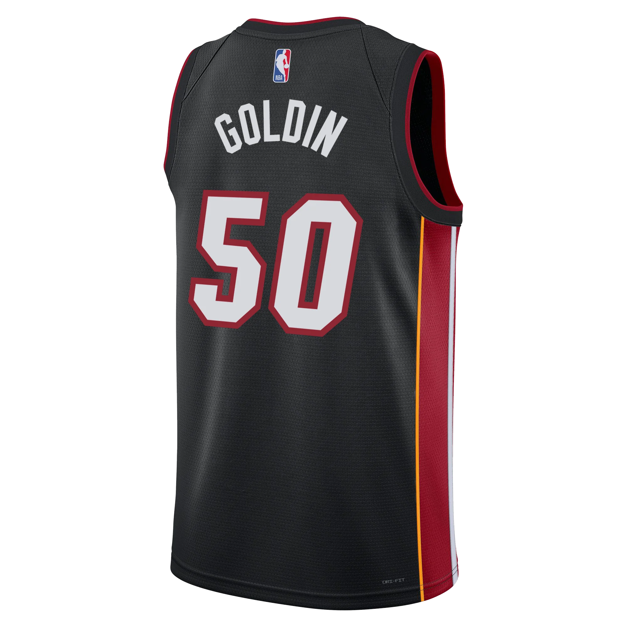 Vladislav Goldin Nike Miami HEAT Icon Black Swingman Jersey - Image 2