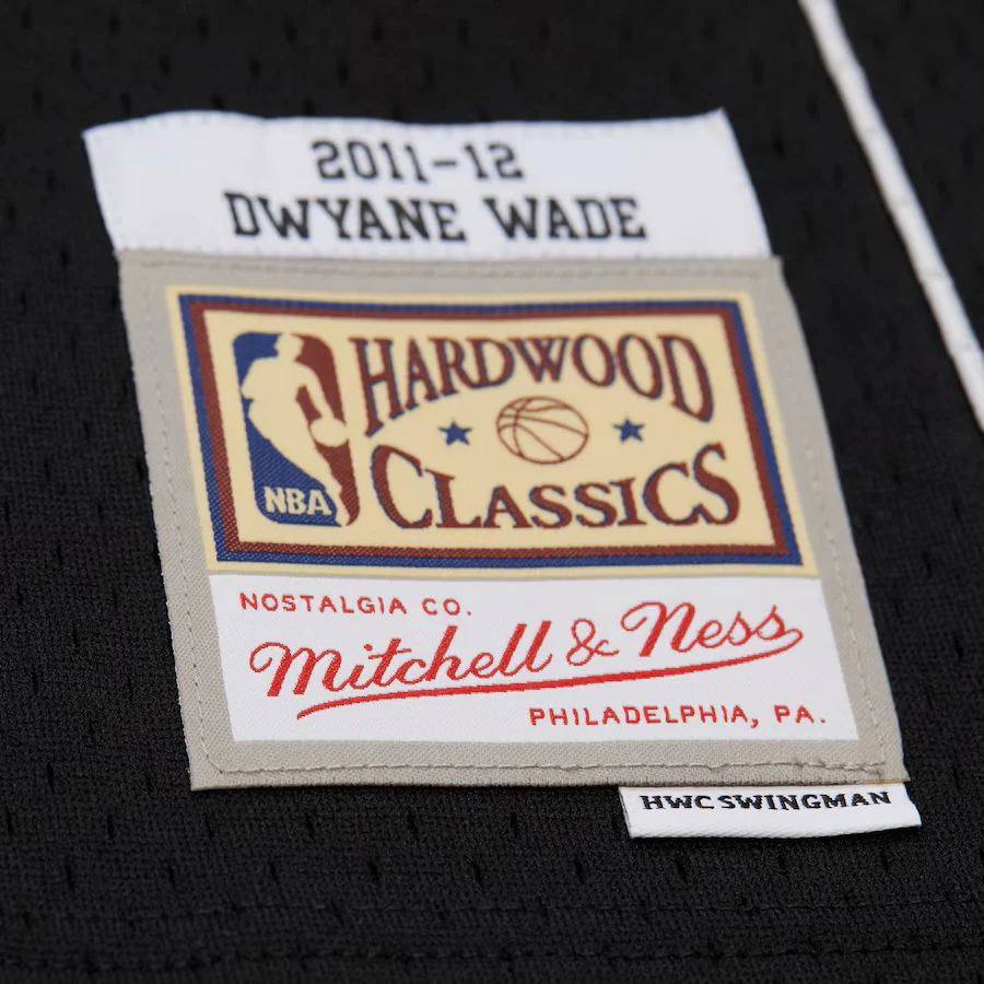 Dwyane Wade Mitchell & Ness Miami HEAT 2011-12 Alternate Jersey - Image 6