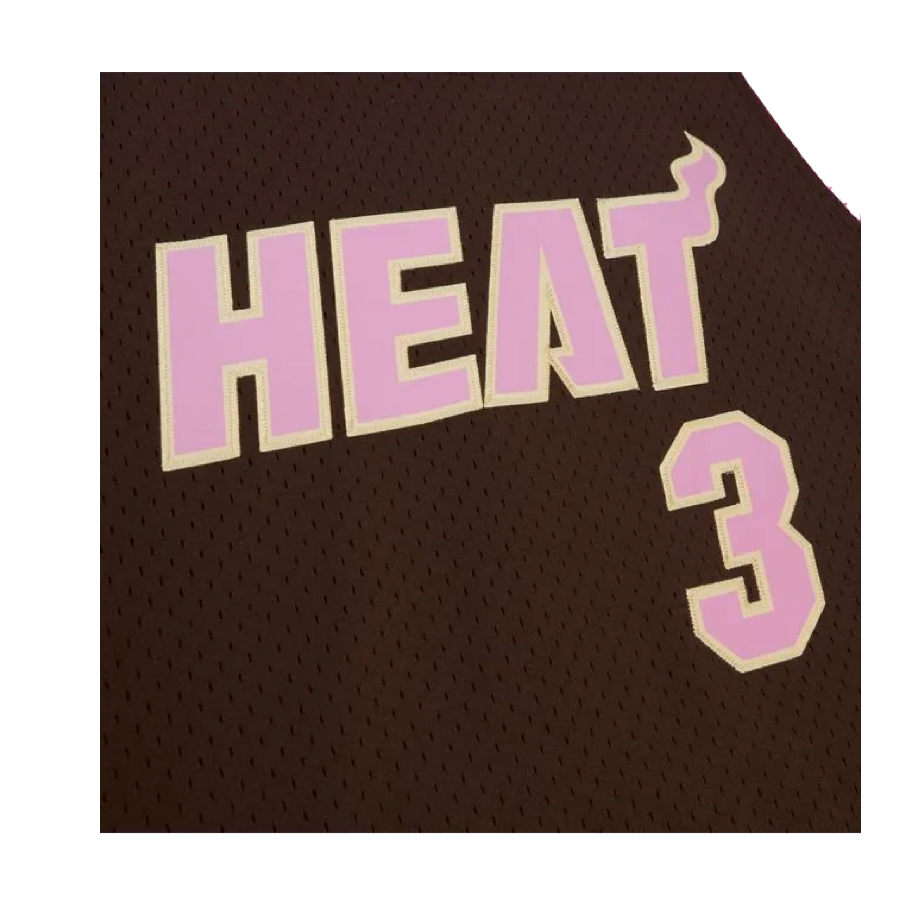 Dwyane Wade Mitchell & Ness Miami HEAT 2005-06 Brown Bacon Jersey - Image 3