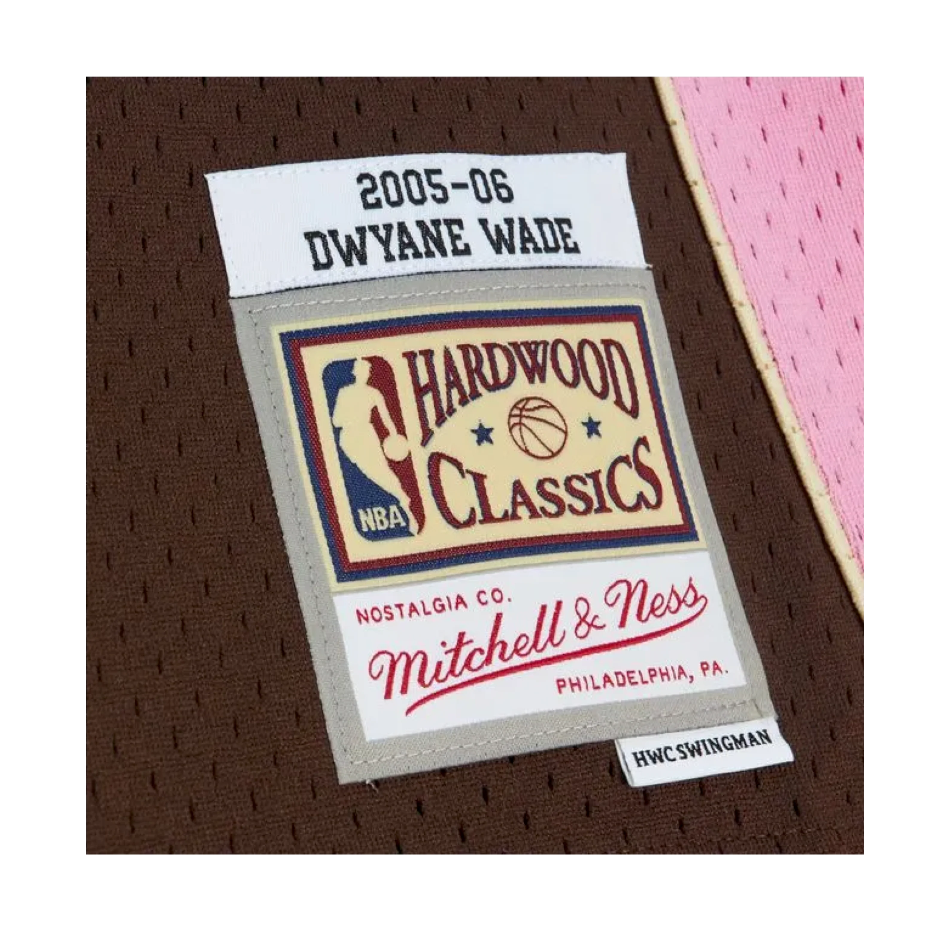 Dwyane Wade Mitchell & Ness Miami HEAT 2005-06 Brown Bacon Jersey - Image 4
