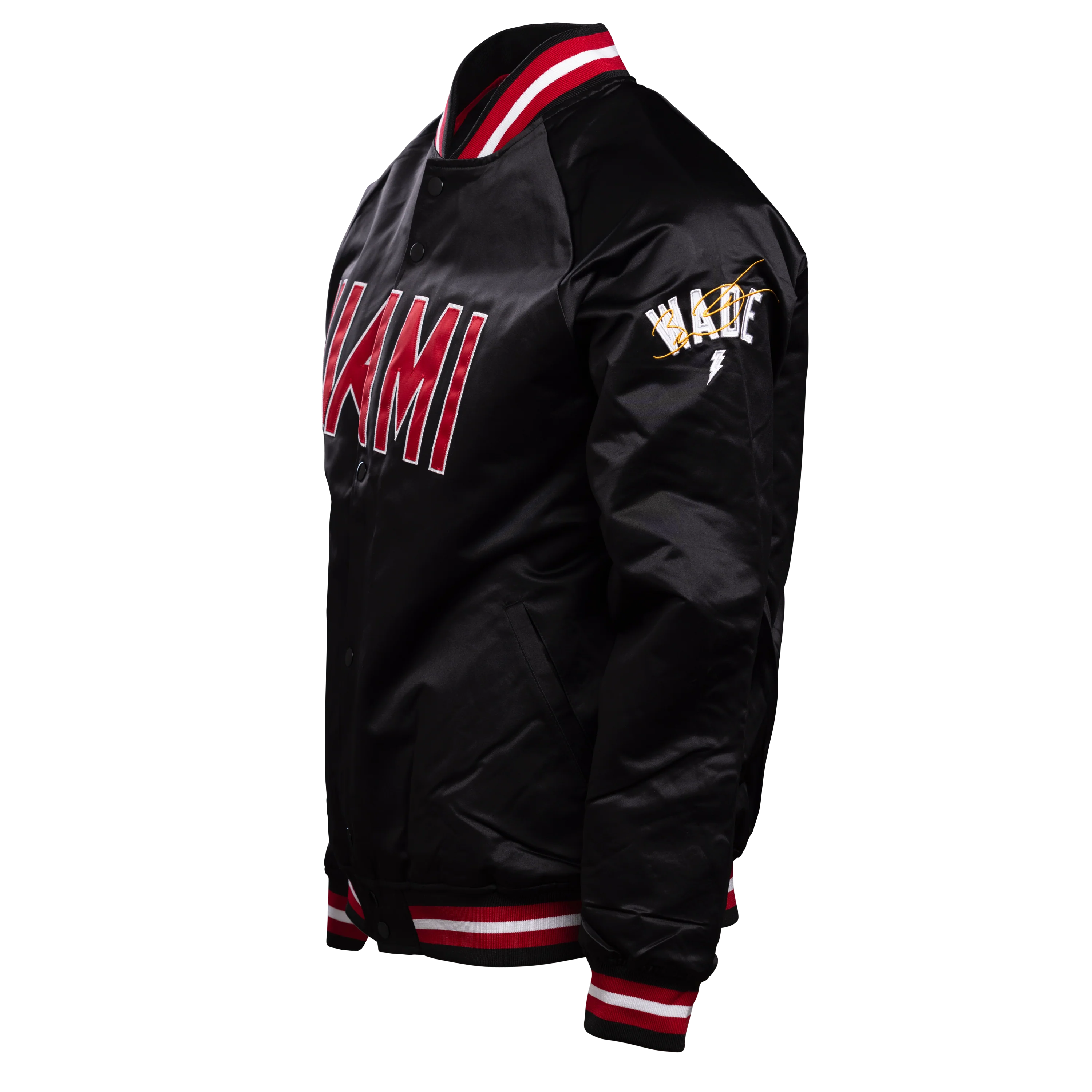 Court Culture x Mitchell and Ness Wade HOF Satin Jacket - Image 3