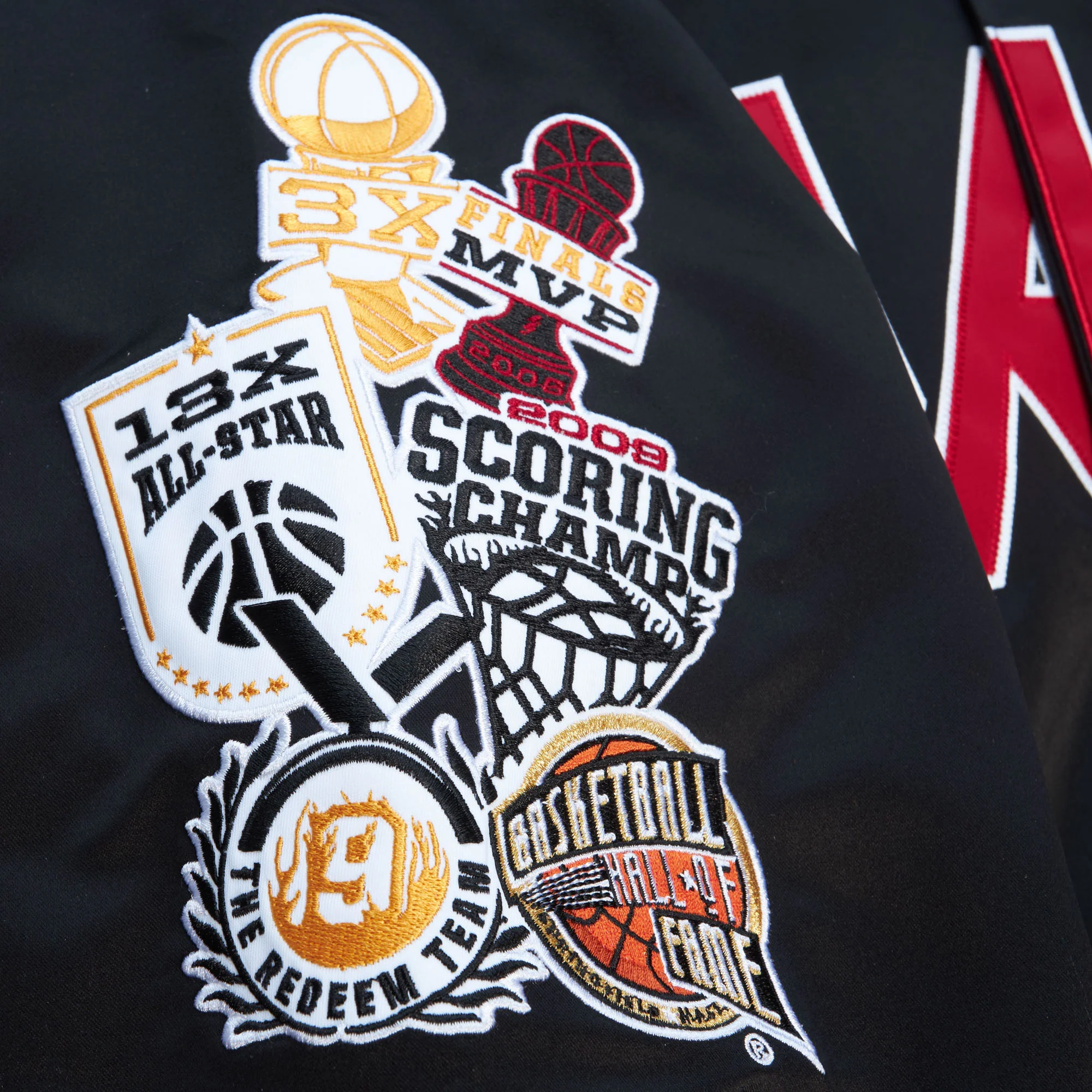 Court Culture x Mitchell and Ness Wade HOF Satin Jacket - Image 5