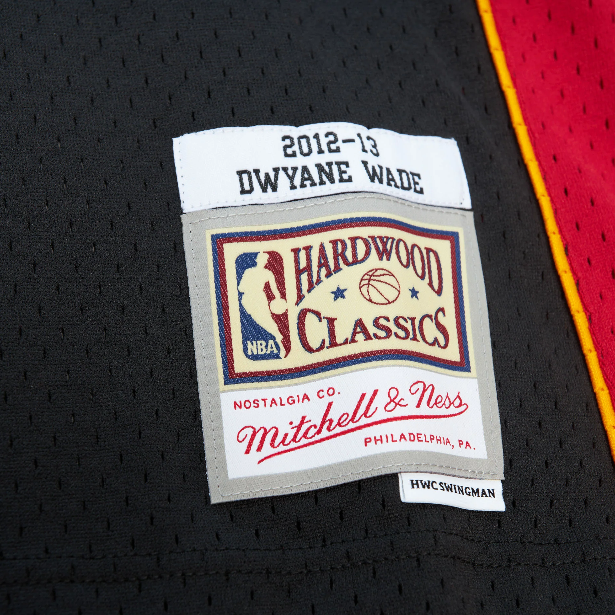 Dwyane Wade Mitchell & Ness Miami HEAT 2012-13 Youth Swingman Jersey - Image 4