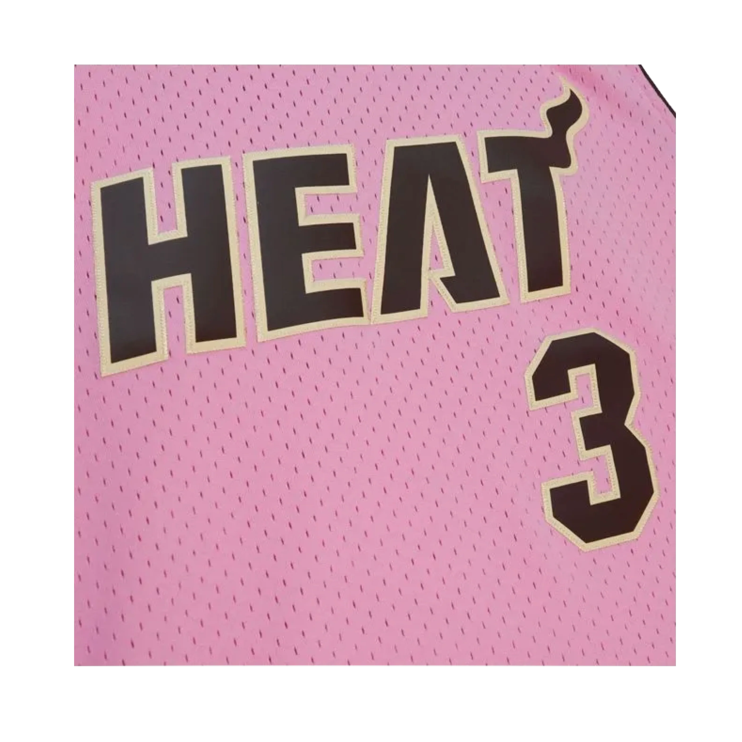 Dwyane Wade Mitchell & Ness Miami HEAT 2005-06 Pink Bacon Jersey - Image 3
