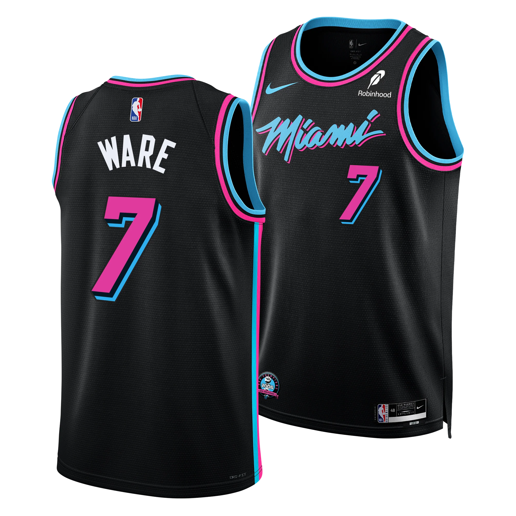 Kel'el Ware Nike Original Vice Nights Swingman Jersey - Image 3