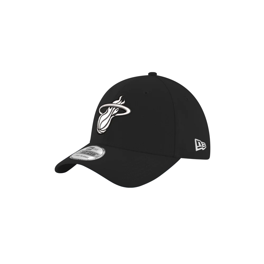 New Era Miami HEAT White Logo Flex Fit Hat - Image 3