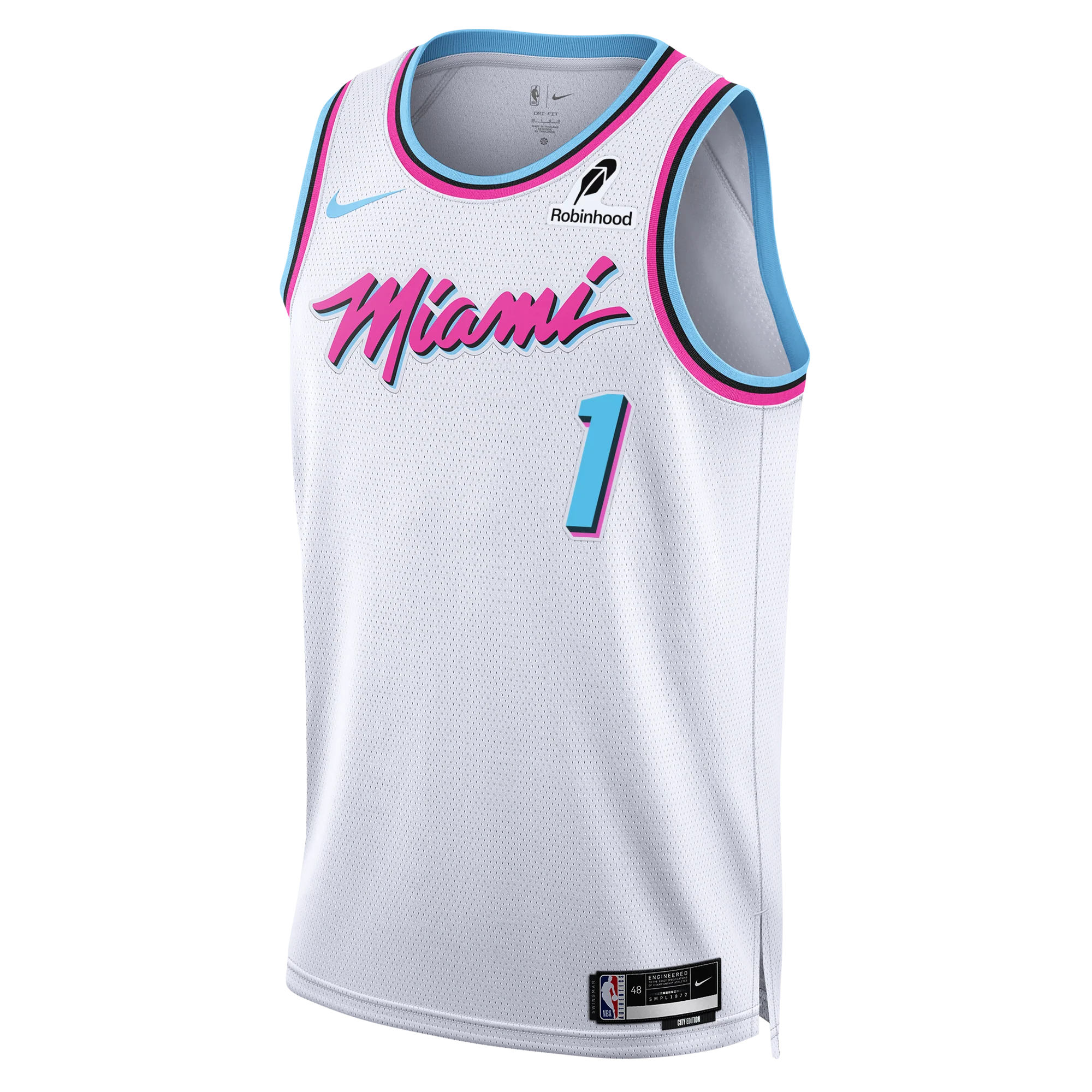 #1 Mom Nike Miami HEAT Original Vice Swingman Jersey - Image 2