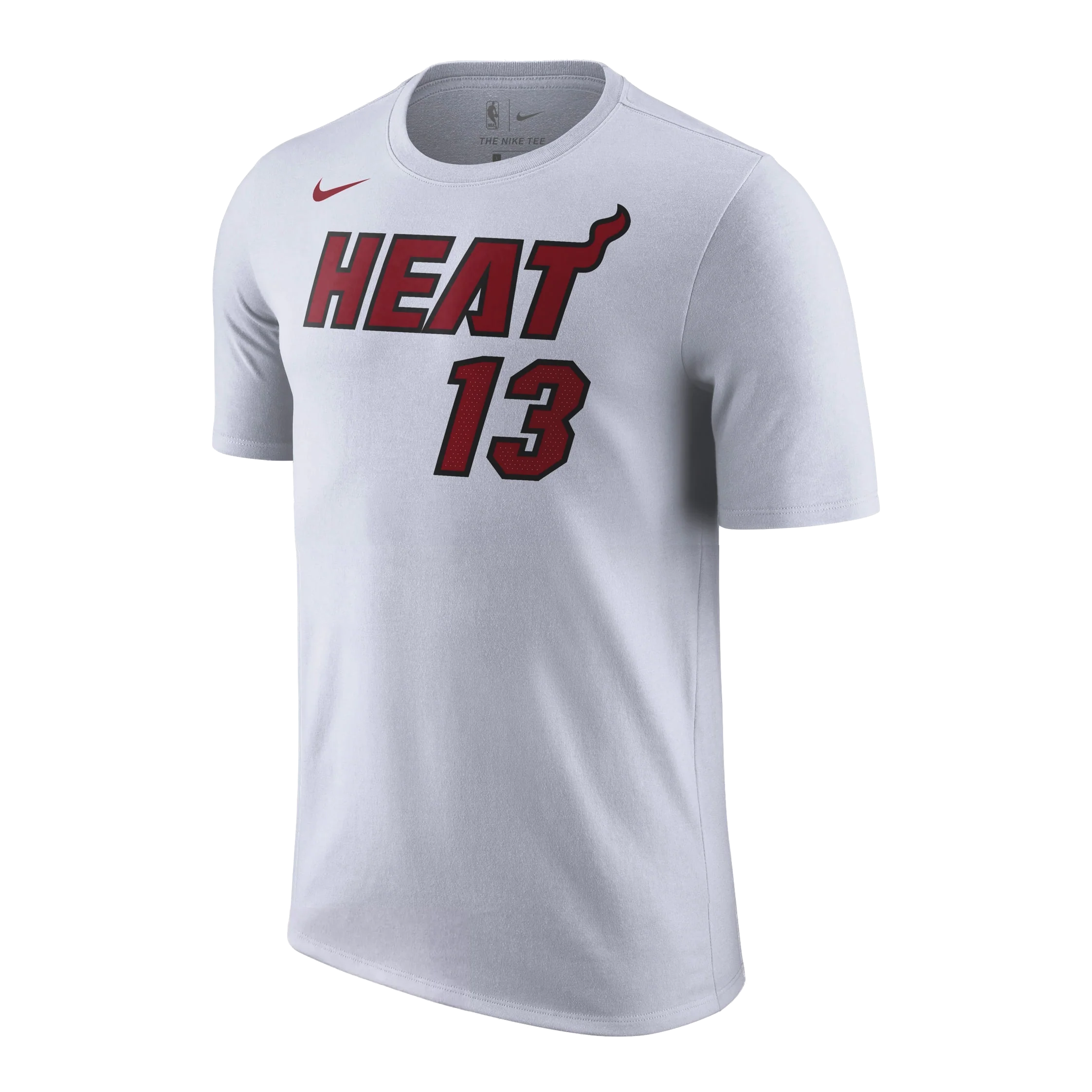 Bam Adebayo NIKE Miami HEAT Association White Name & Number Youth Tee