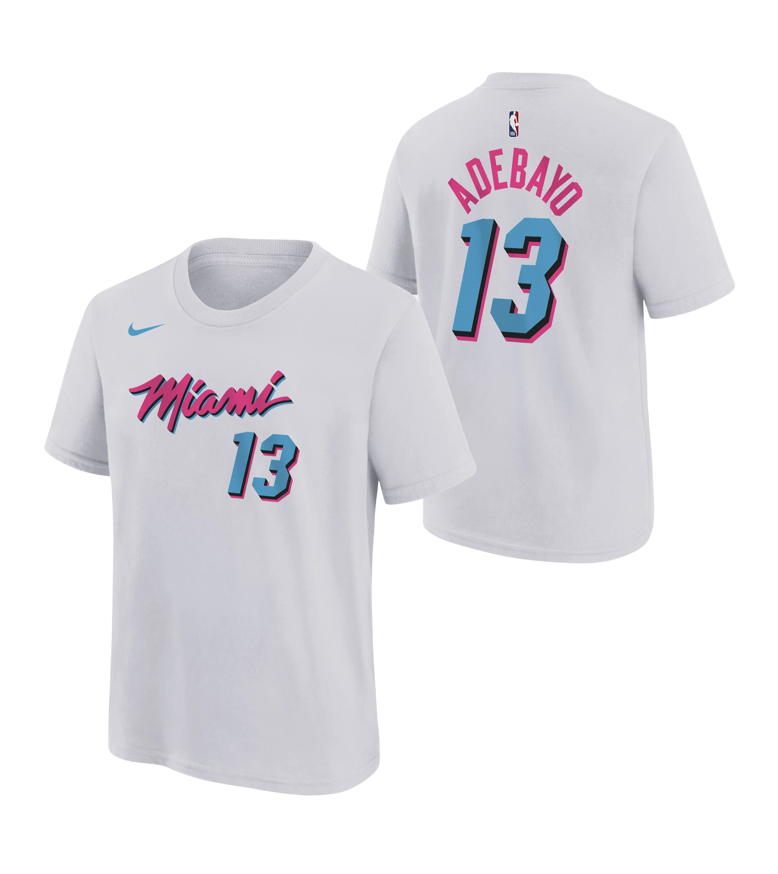 Bam Adebayo Nike Original Vice Name & Number Youth Tee - Image 3