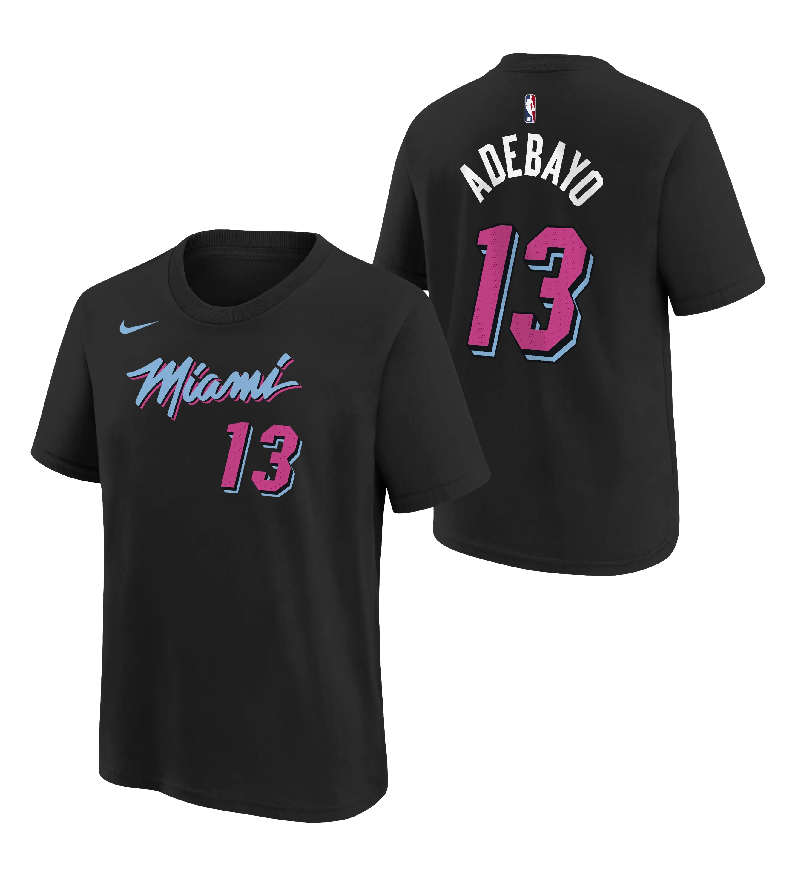 Bam Adebayo Nike Original Vice Nights Youth Name & Number Tee - Image 3