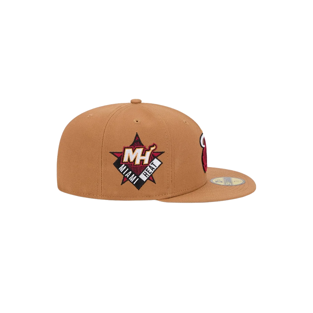 New Era Miami HEAT Khaki Color Pack Youth Hat - Image 4