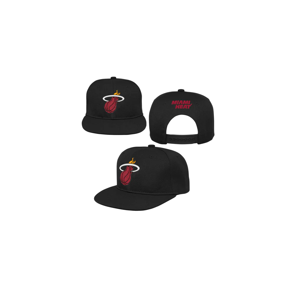 Miami HEAT Flatbrim Logo Youth Snapback - Image 4