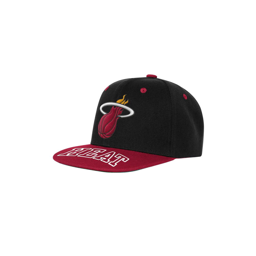 Miami HEAT Wordmark Brim Youth Snapback - Image 3