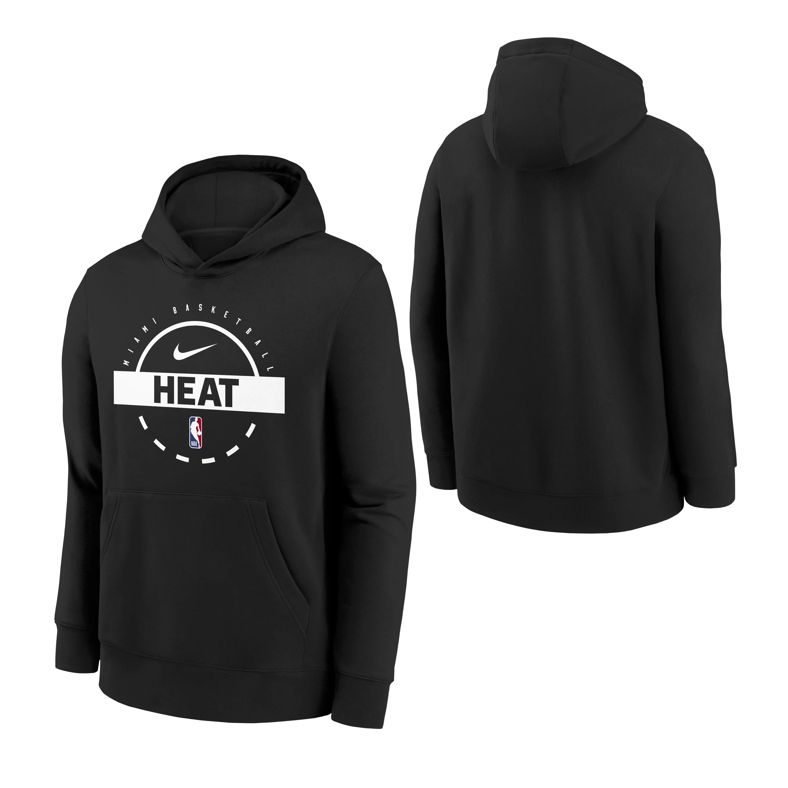 Nike Miami HEAT 2025-26 On-Court Fleece Youth Hoodie - Image 3