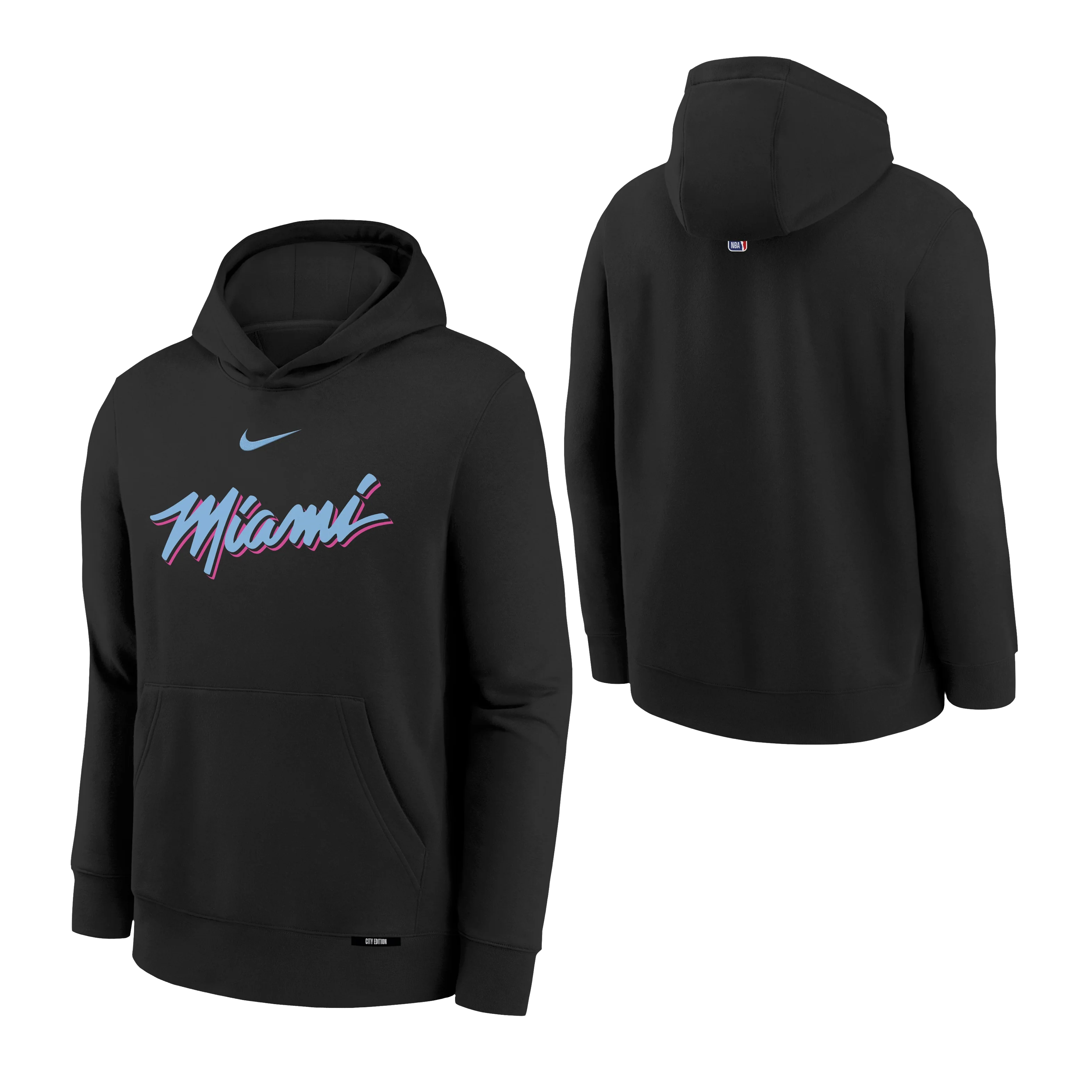 Nike Miami HEAT Original Vice Nights Youth Hoodie - Image 3