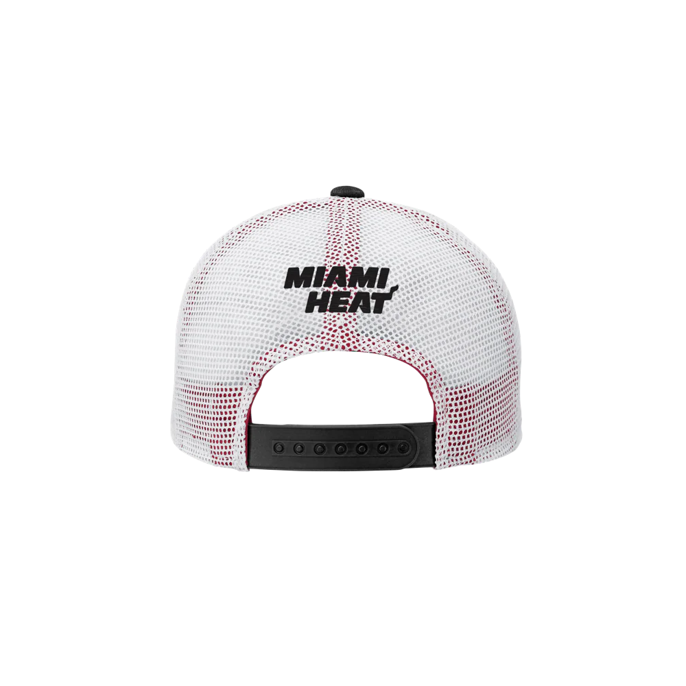 Miami HEAT Lockup Youth Trucker Snapback - Image 2