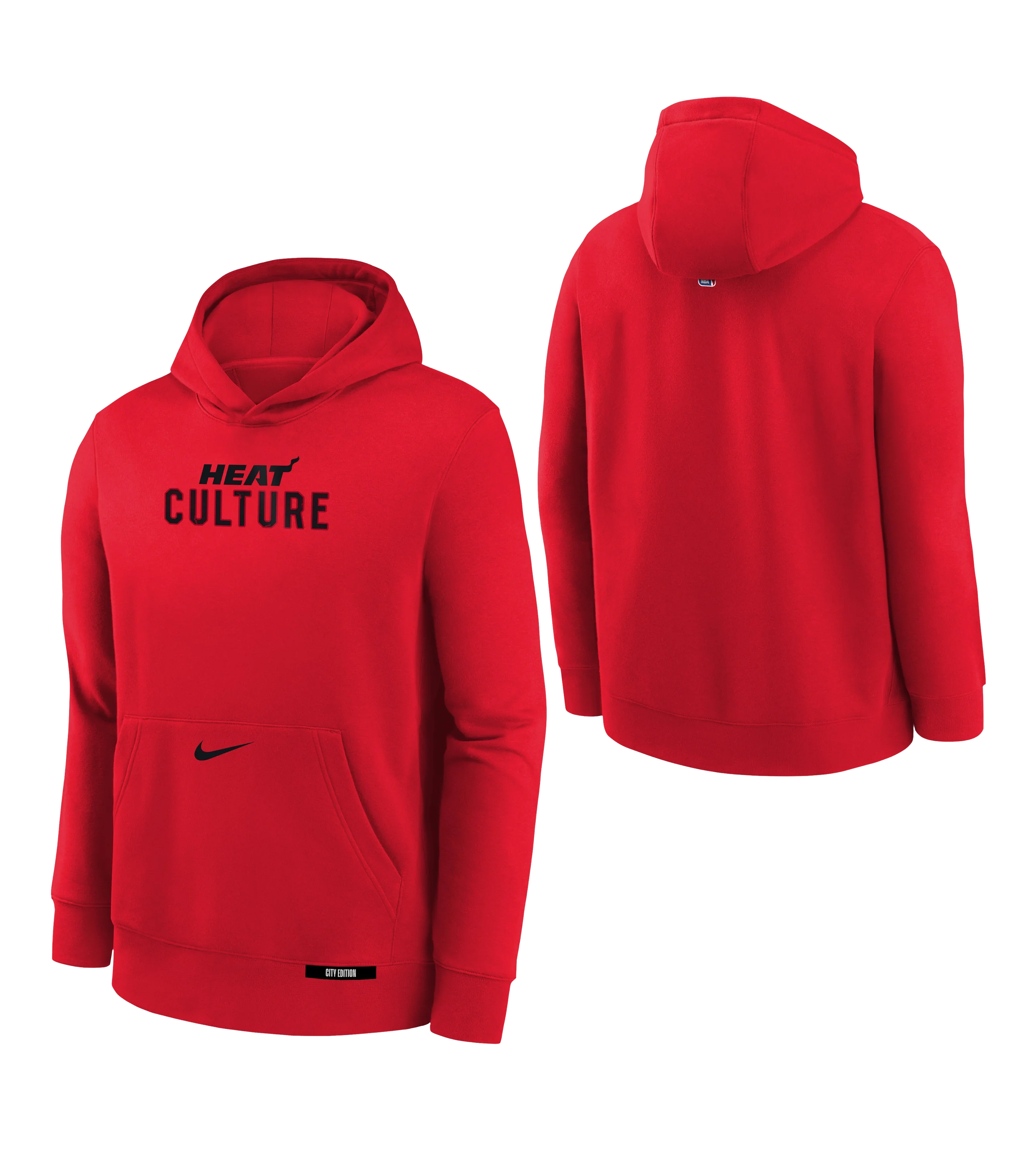 Nike HEAT Culture: Blood Red Pullover Youth Hoodie - Image 3