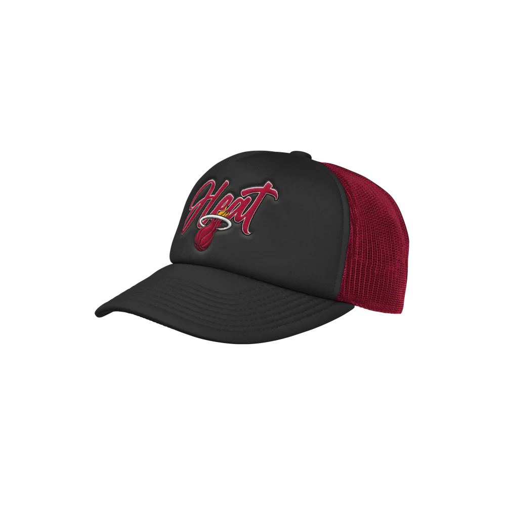 Miami HEAT Foam Front Youth Trucker Snapback - Image 3