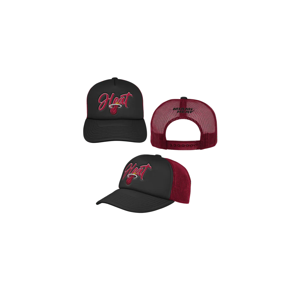 Miami HEAT Foam Front Youth Trucker Snapback - Image 4