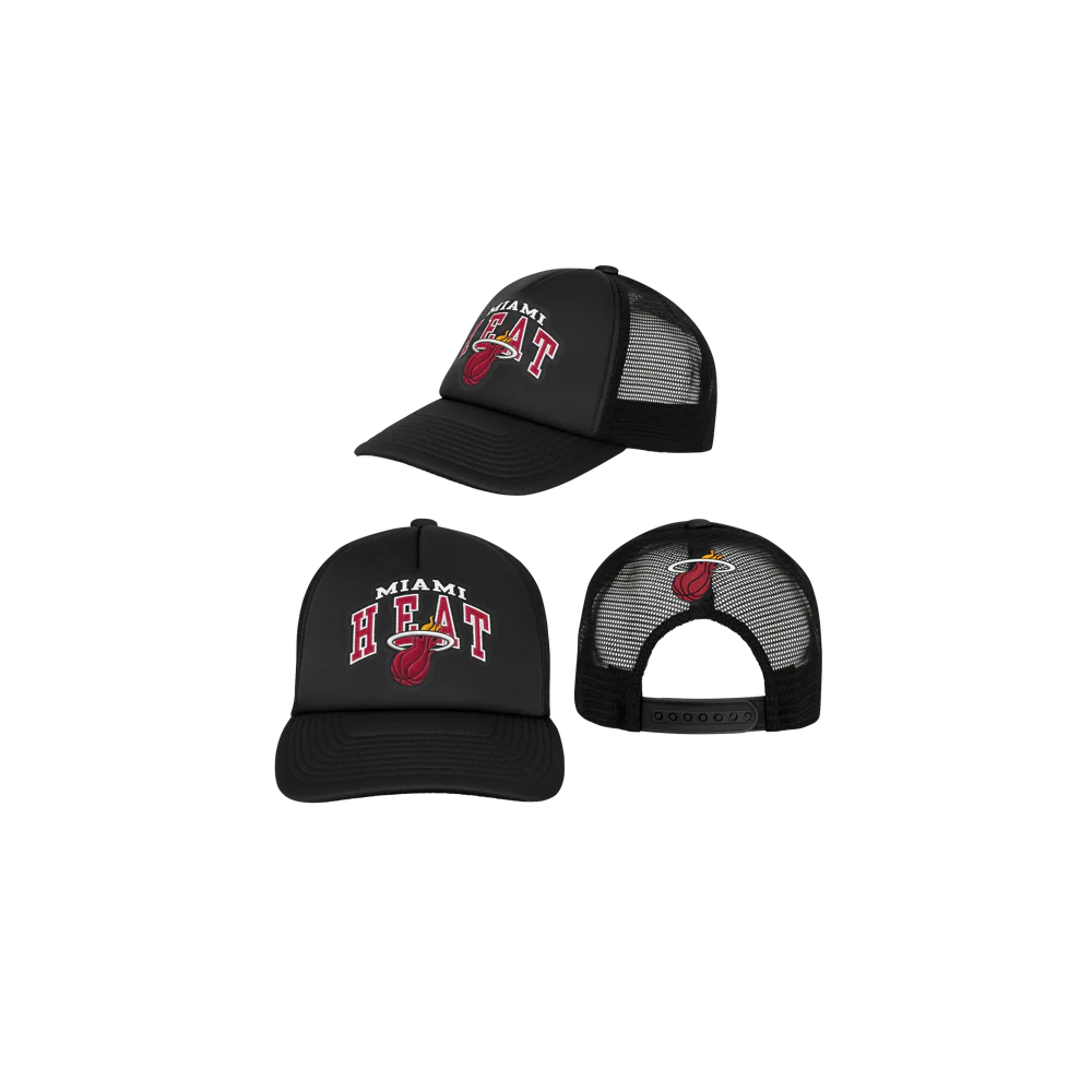 Miami HEAT Youth Foam Trucker Snapback - Image 4