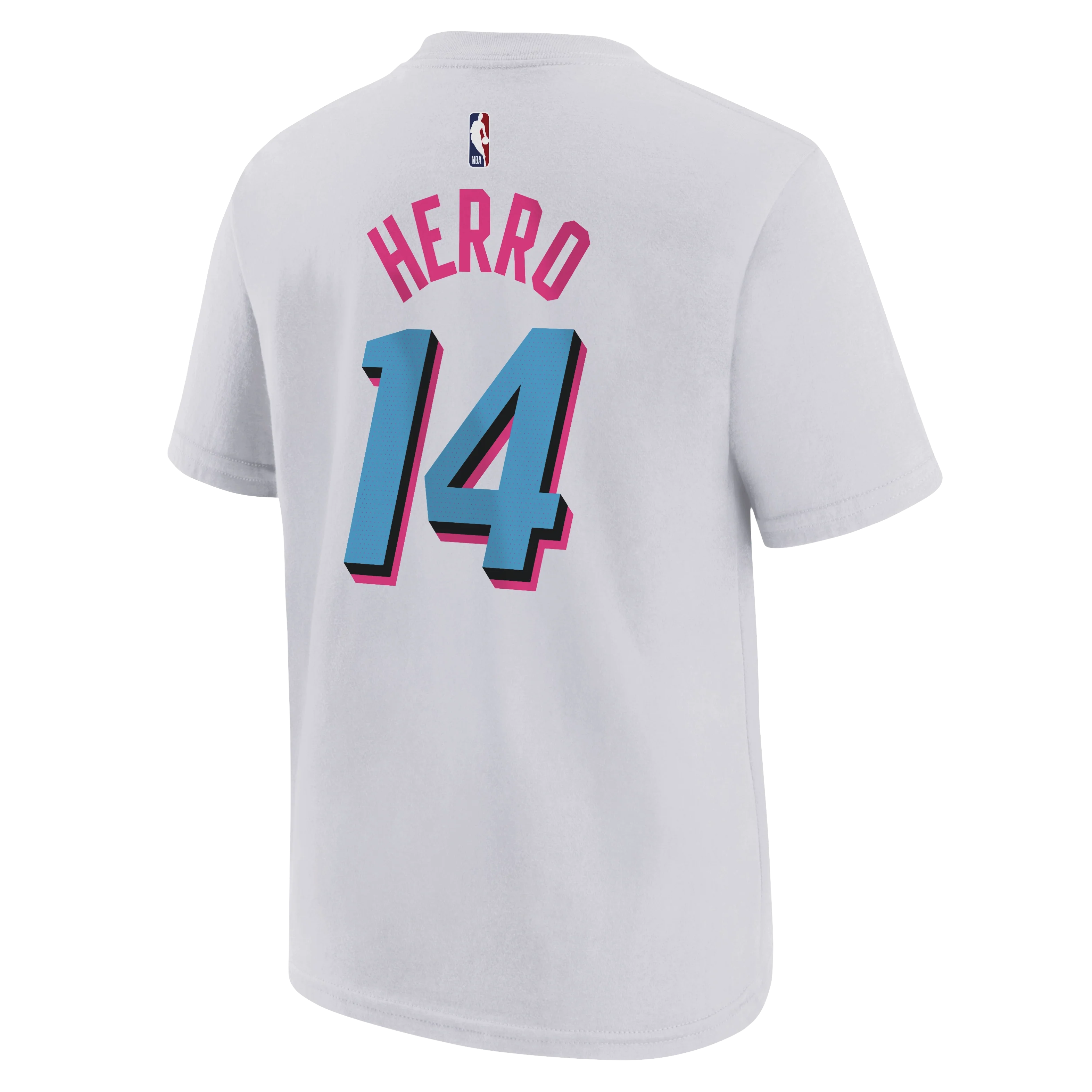 Tyler Herro Nike Original Vice Name & Number Youth Tee - Image 2