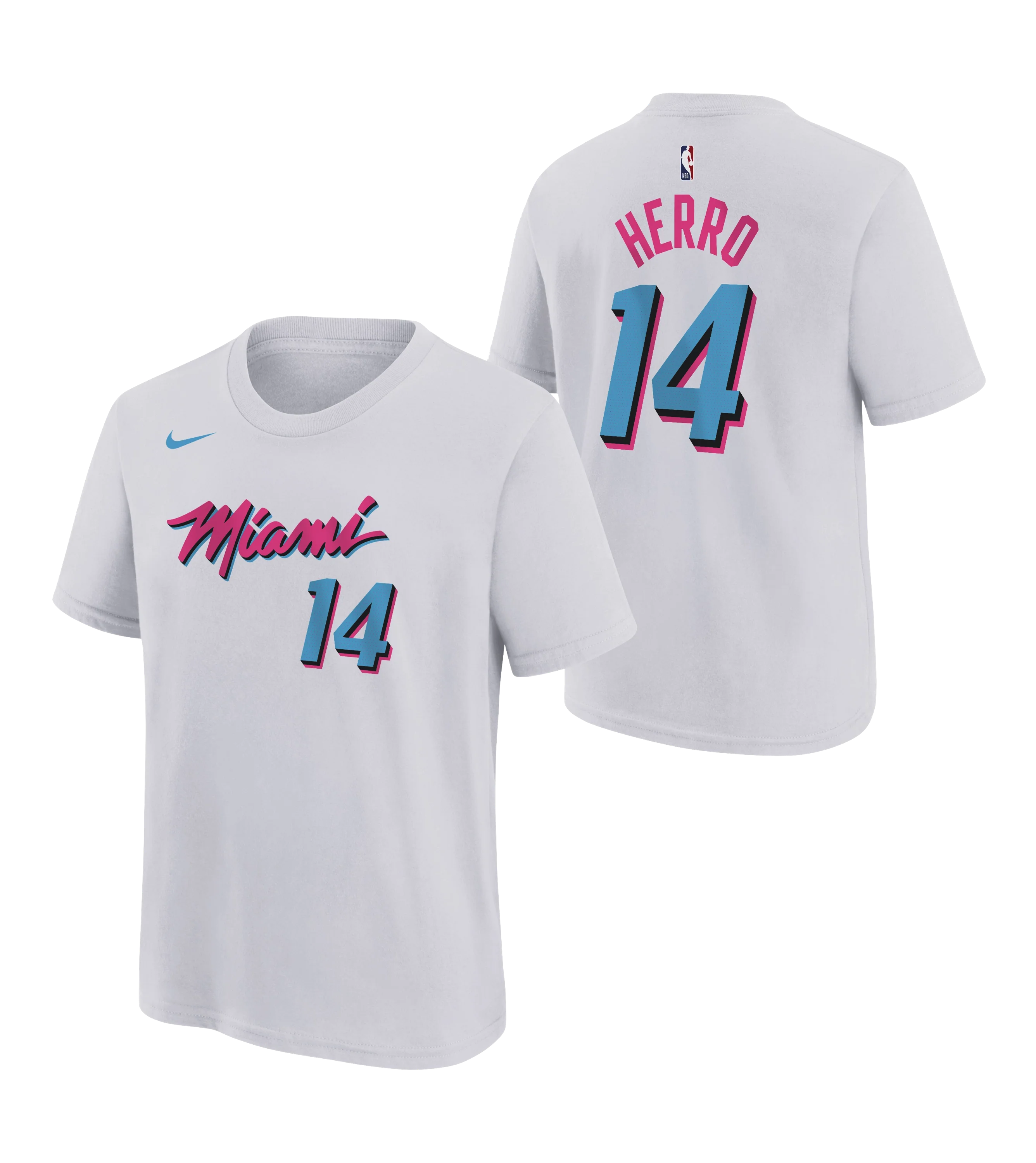 Tyler Herro Nike Original Vice Name & Number Youth Tee - Image 3