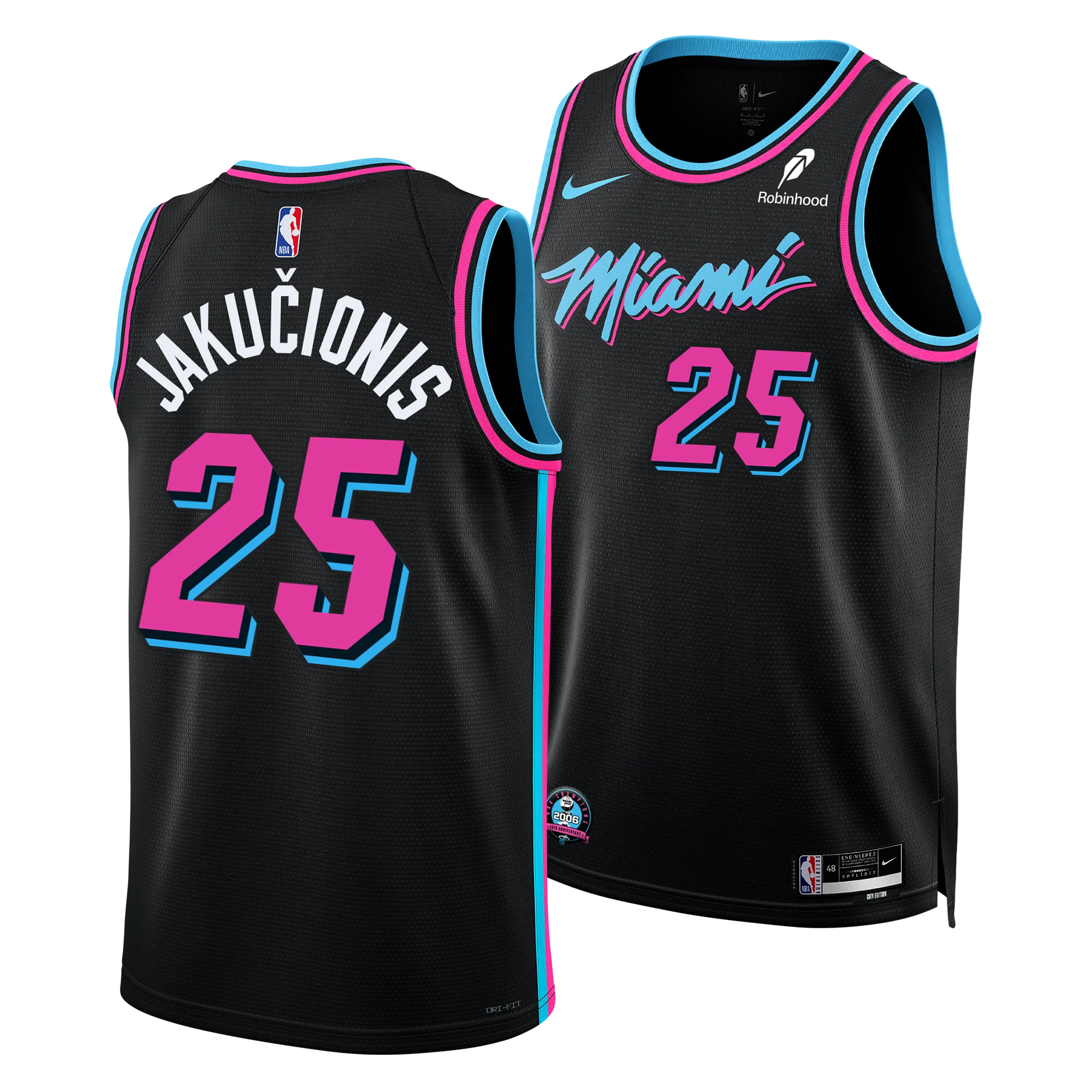 Kasparas Jakučionis Nike Original Vice Nights Youth Swingman Jersey - Image 3