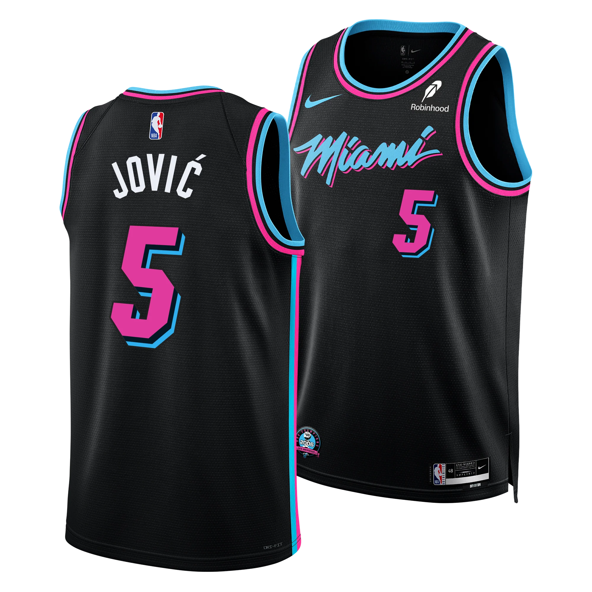 Nikola Jović Nike Original Vice Nights Youth Swingman Jersey - Image 3
