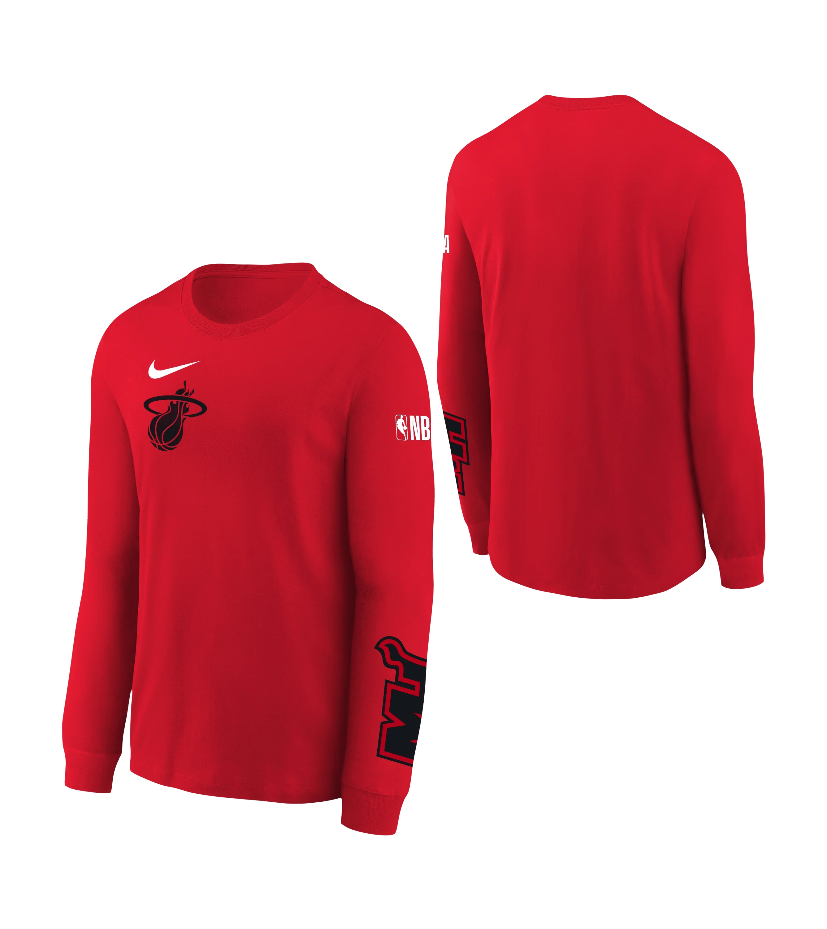 Nike HEAT Culture: Blood Red Youth Logo Long Sleeve Tee - Image 3
