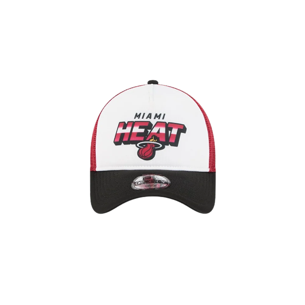 New Era Miami HEAT Streak Youth Trucker Snapback