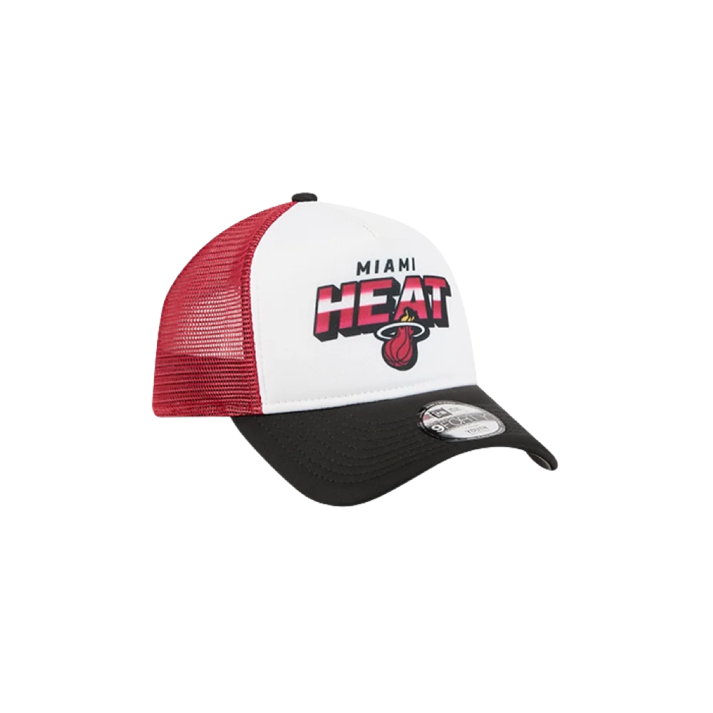 New Era Miami HEAT Streak Youth Trucker Snapback - Image 5