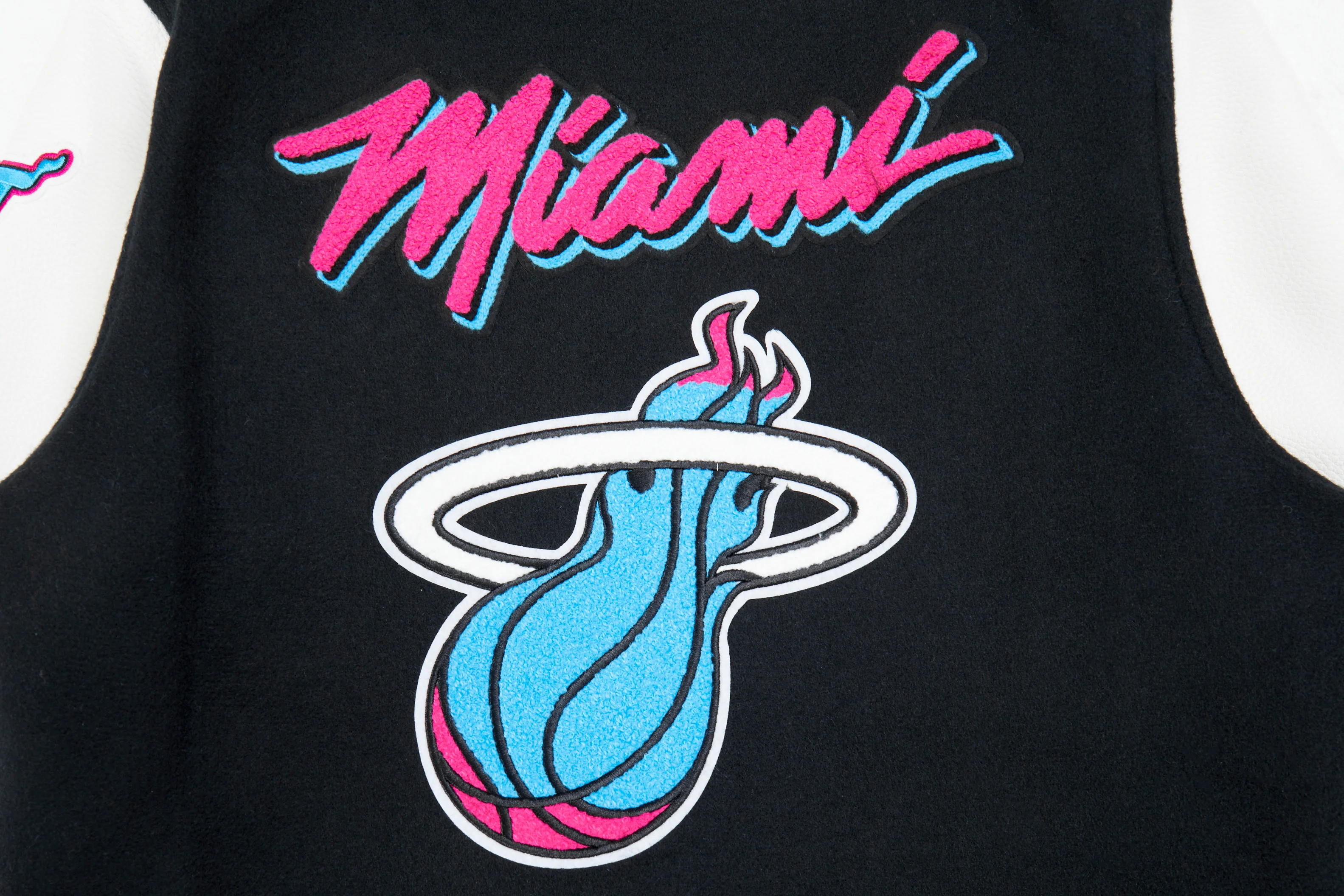Pro Standard Miami HEAT Original Vice Youth Varsity Jacket - Image 3