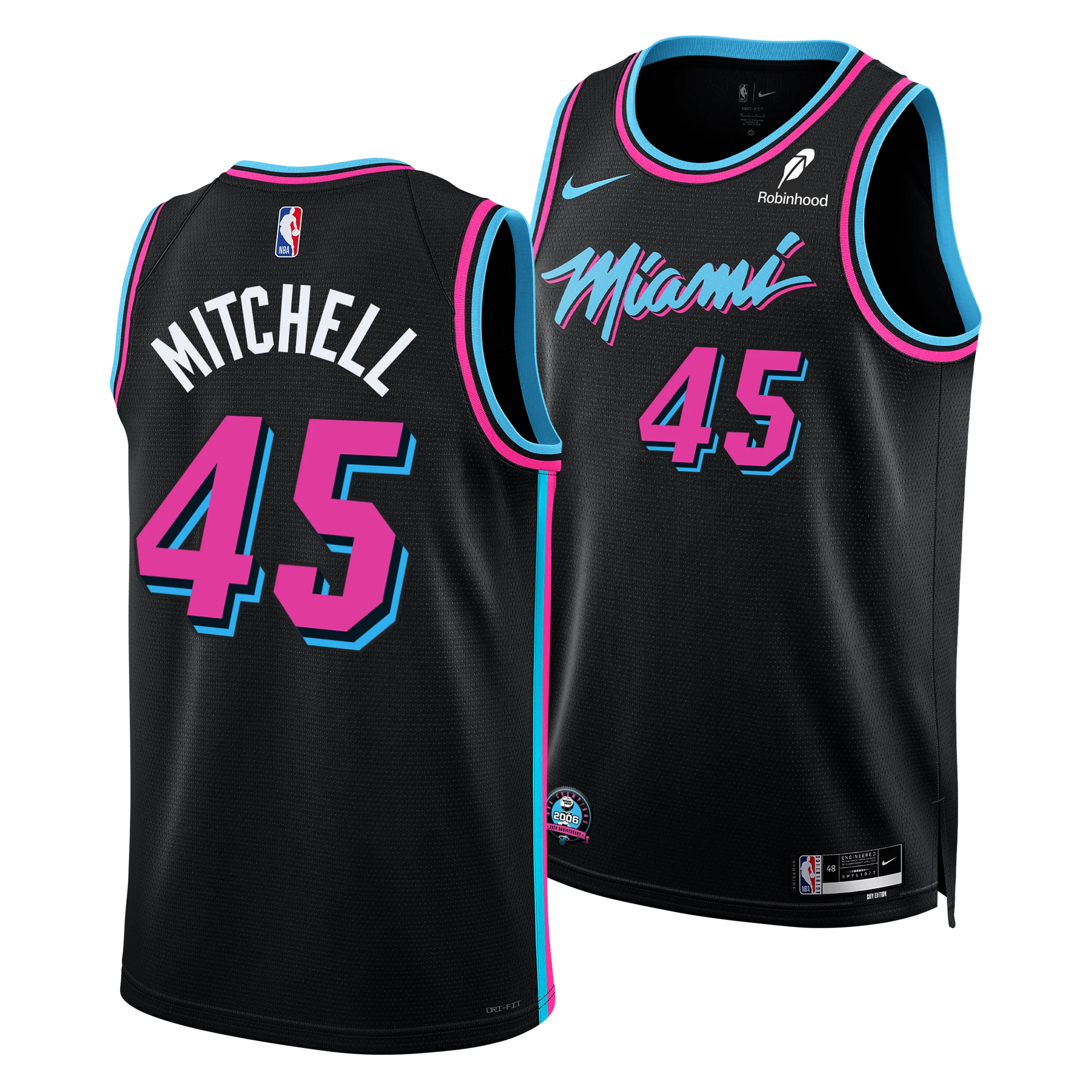 Davion Mitchell Nike Original Vice Nights Youth Swingman Jersey - Image 3