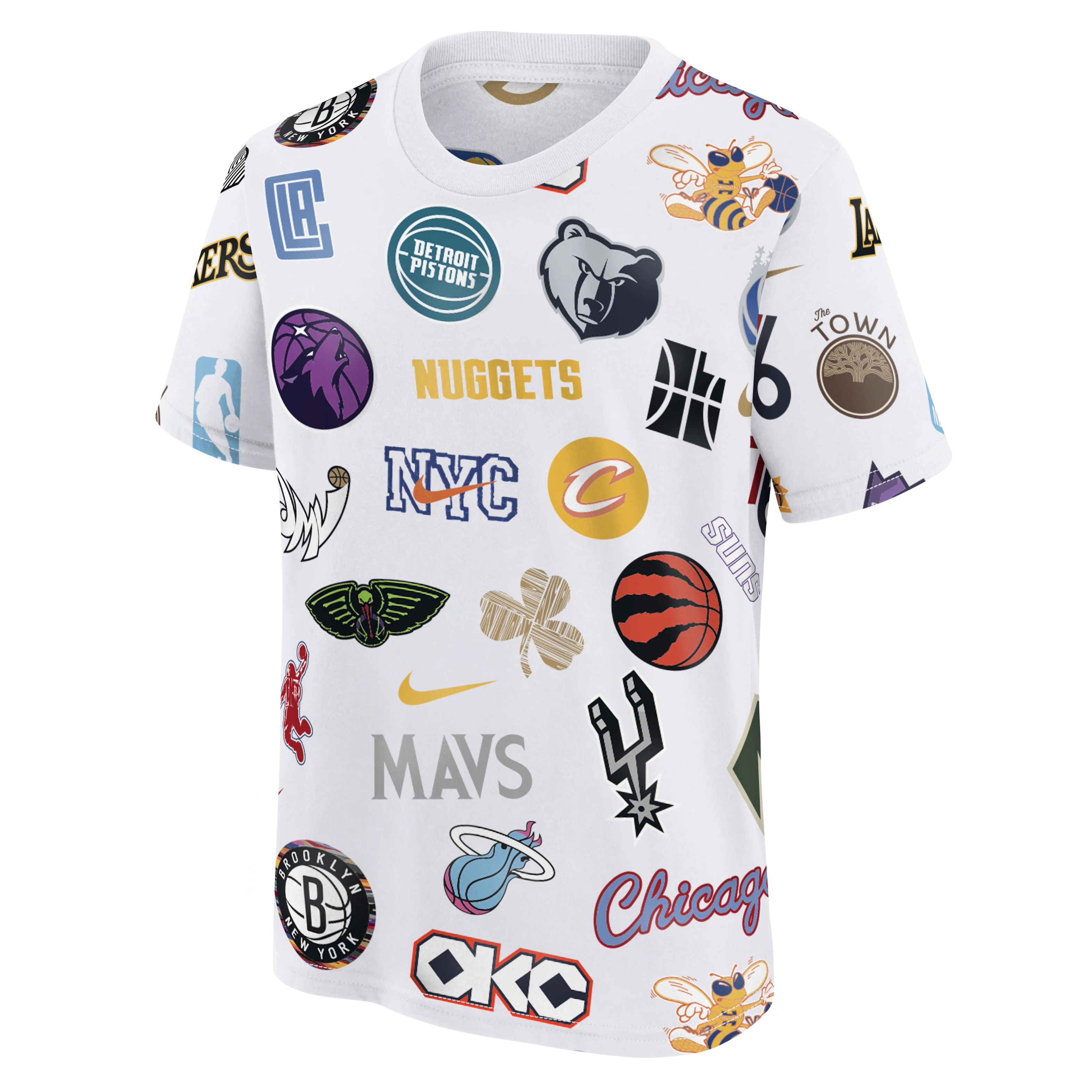 Nike NBA Allover Original Vice Nights Logo Youth Tee