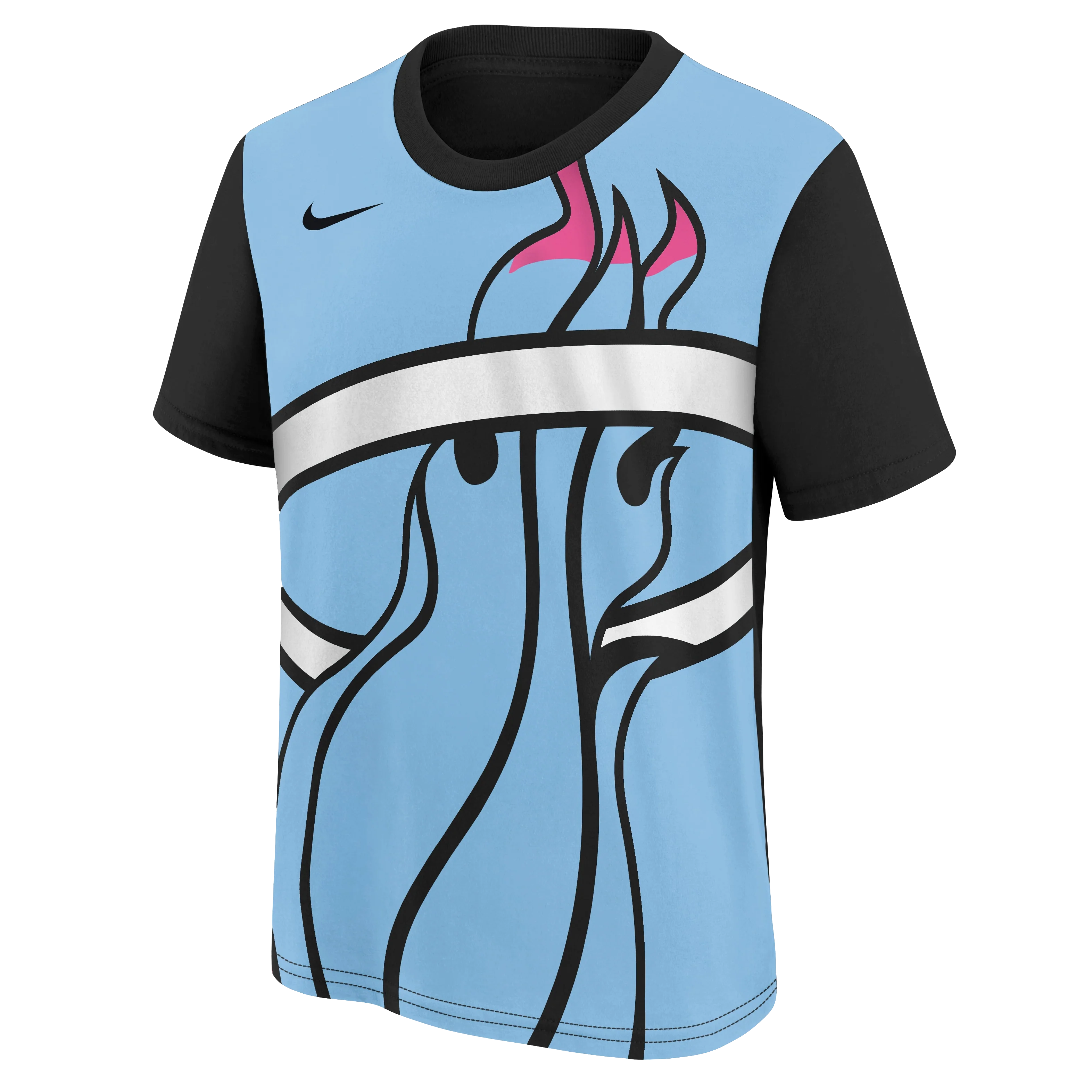 Nike Miami HEAT Original Vice Nights Big Logo Youth Tee