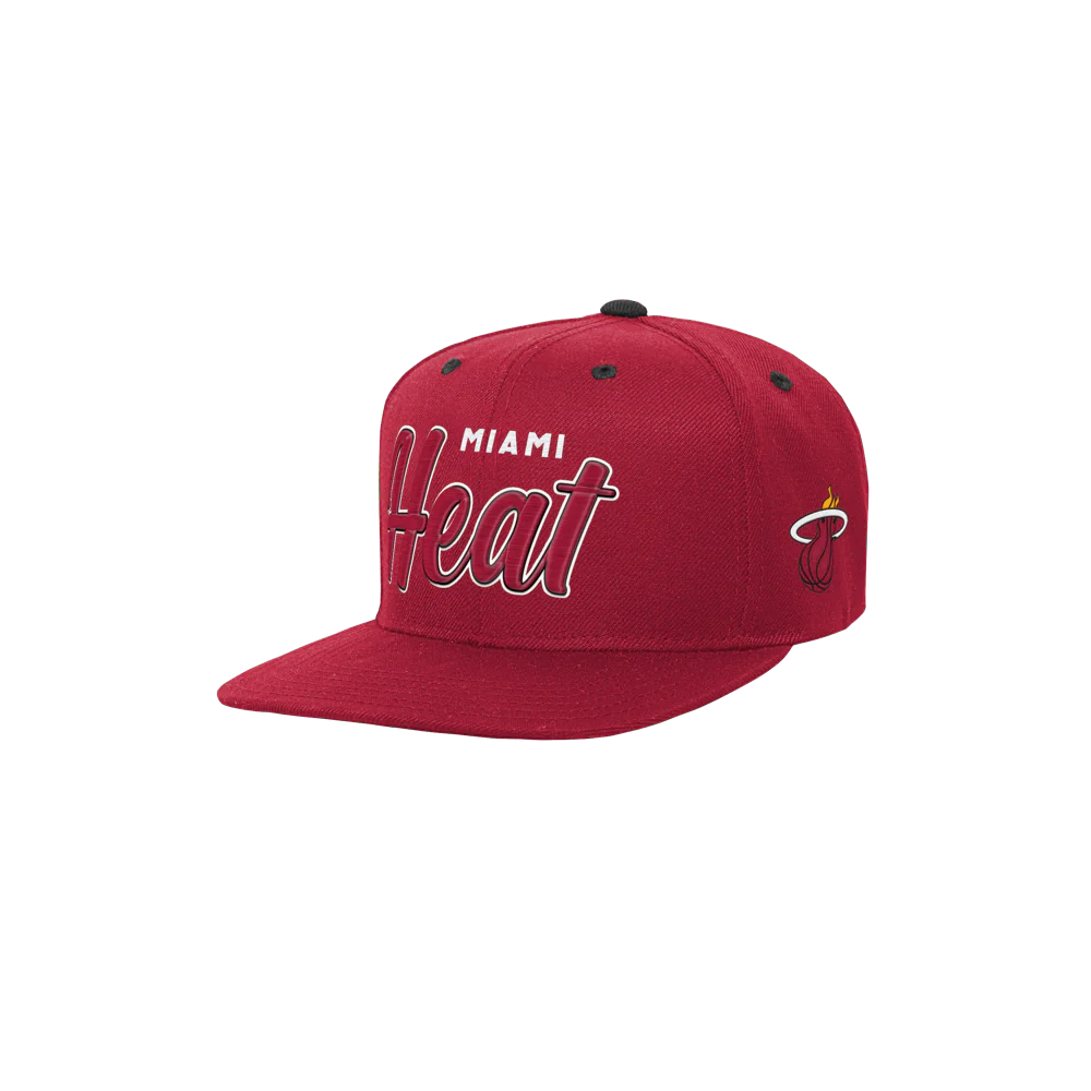 Miami HEAT Script Red Youth Snapback - Image 3