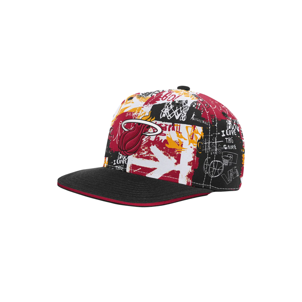 Miami HEAT Graffiti Youth Snapback - Image 3