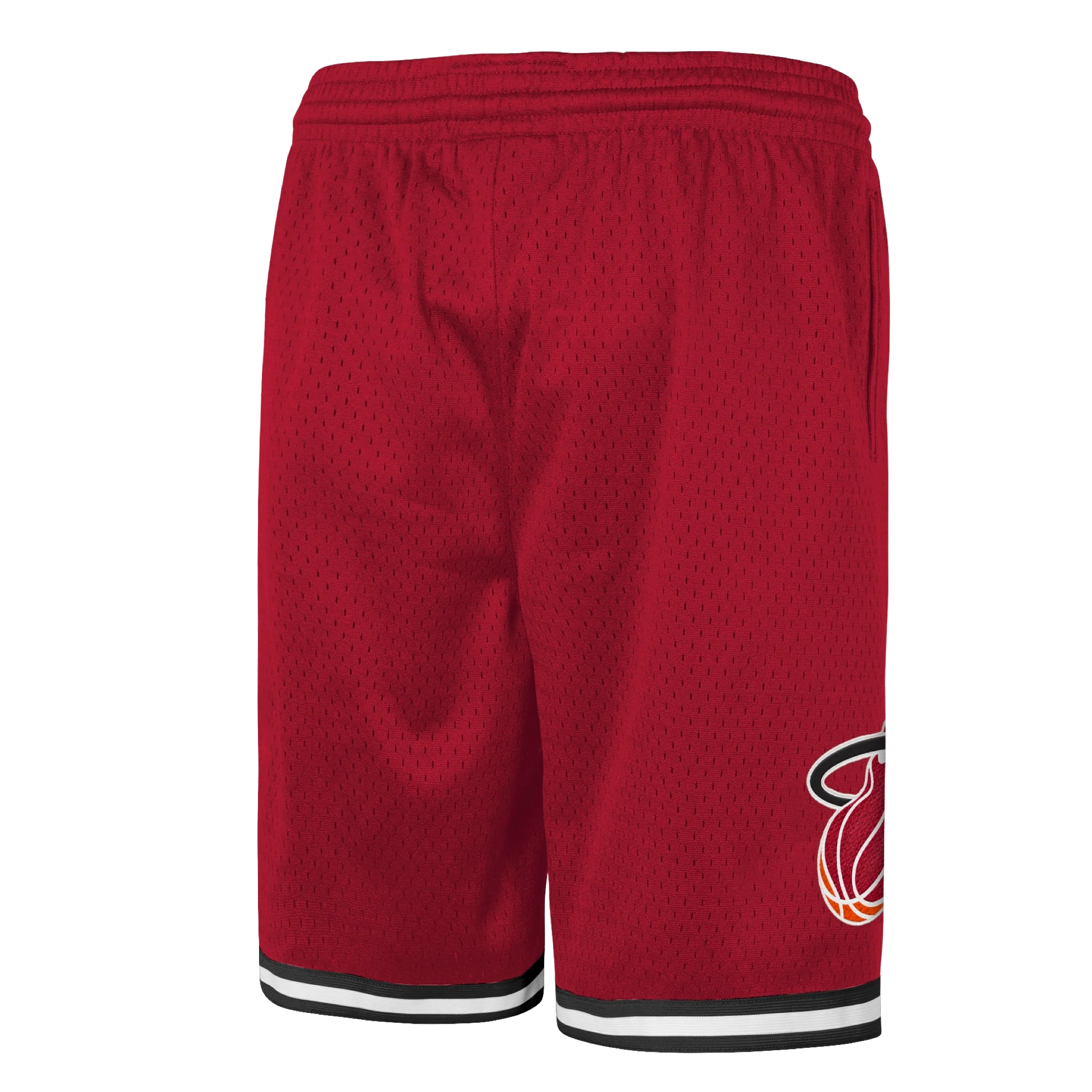Mitchell & Ness Miami HEAT HWC Red Swingman Youth Shorts - Image 2