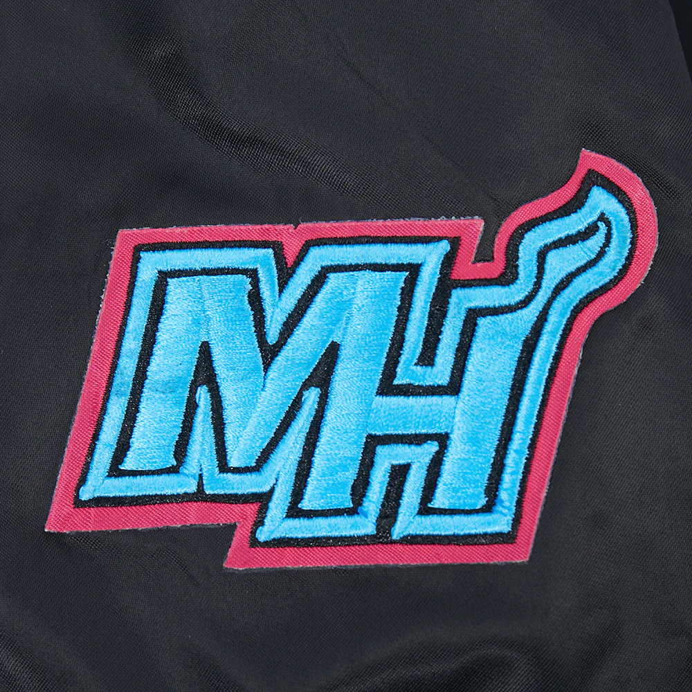 Pro Standard Miami HEAT Original Vice Nights Youth Satin Jacket - Image 7
