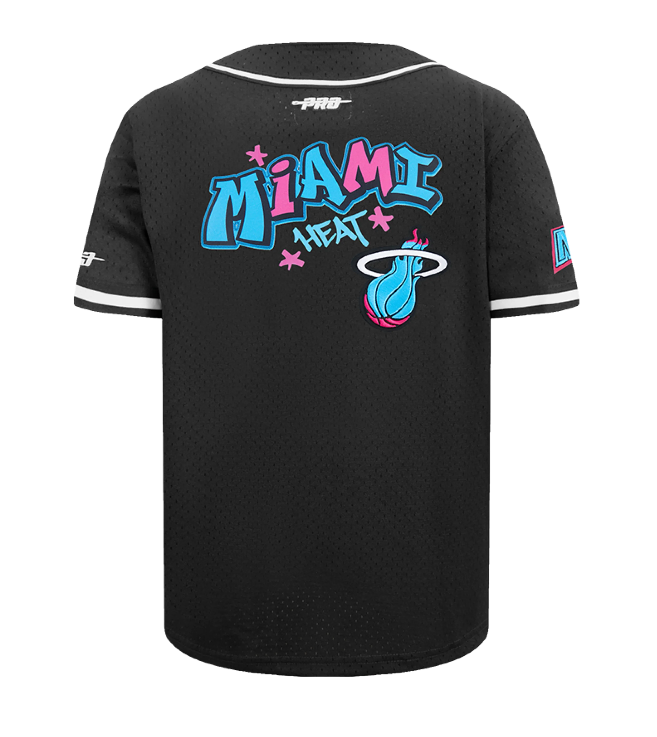 Pro Standard Miami HEAT Original Vice Nights Youth Baseball Jersey - Image 2