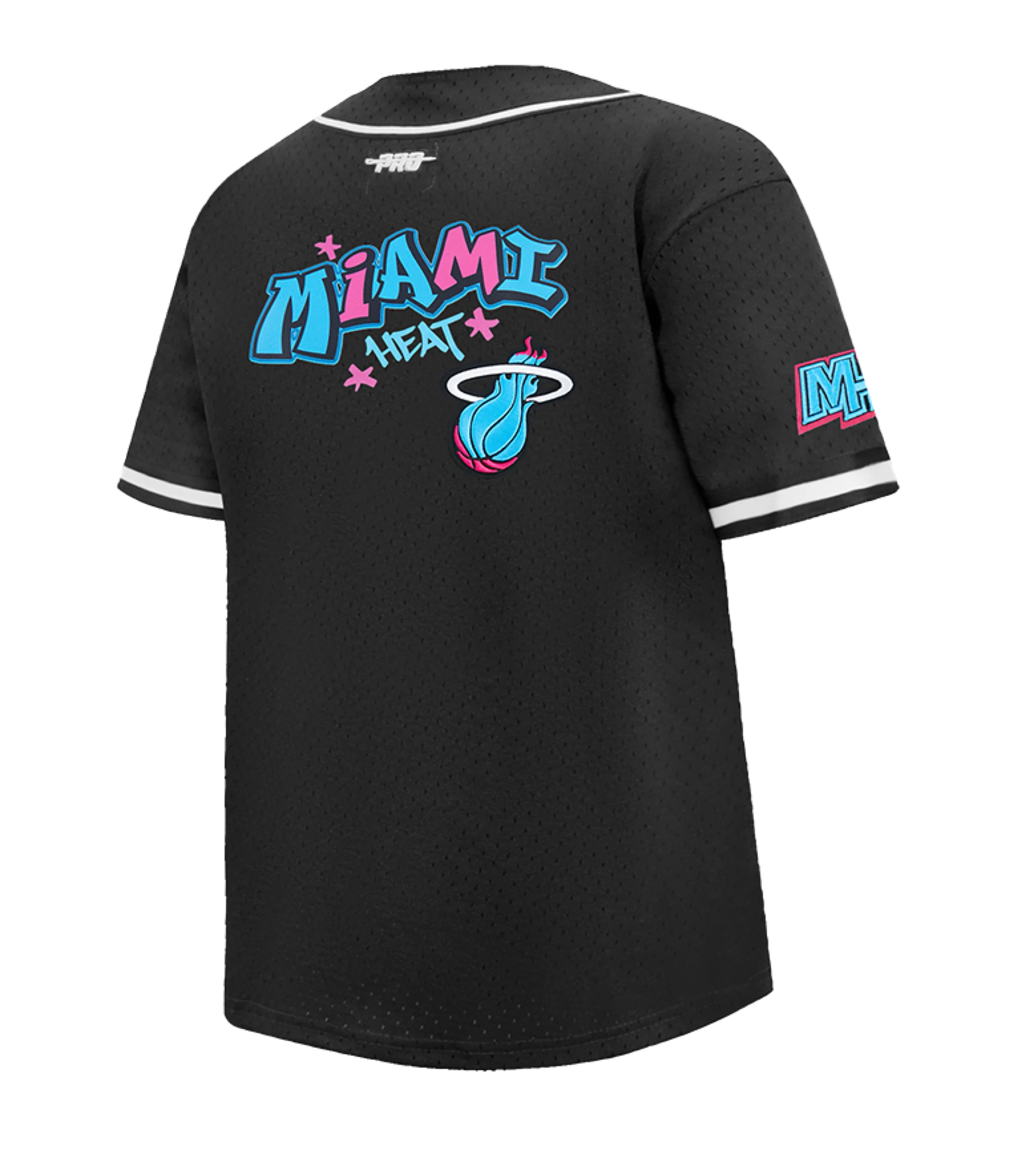 Pro Standard Miami HEAT Original Vice Nights Youth Baseball Jersey - Image 4