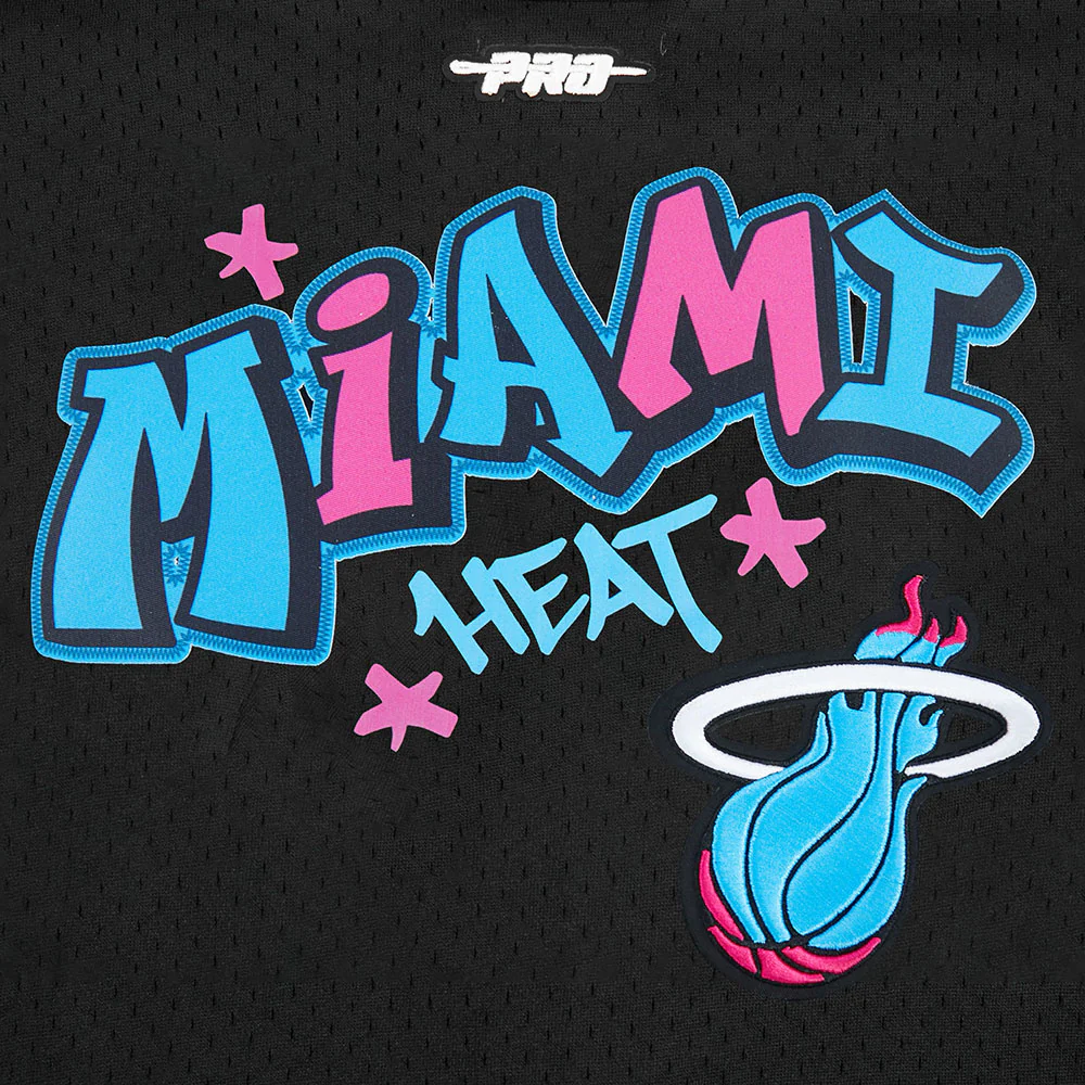 Pro Standard Miami HEAT Original Vice Nights Youth Baseball Jersey - Image 8