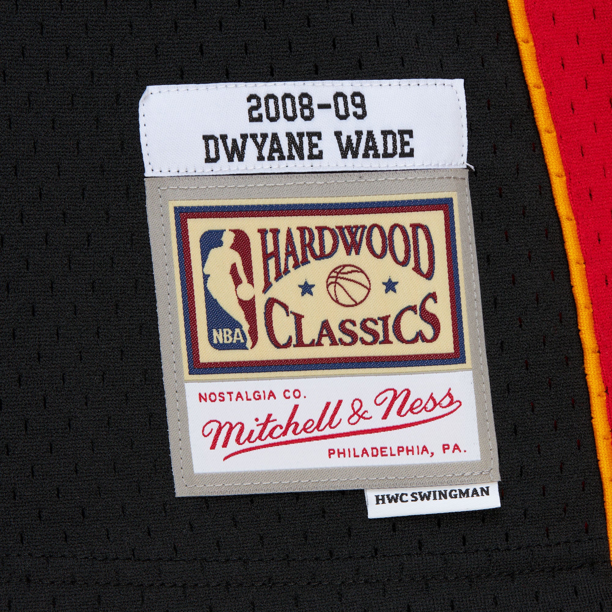 Dwyane Wade Mitchell & Ness 2008-09 EL HEAT Youth Swingman Jersey - Image 4