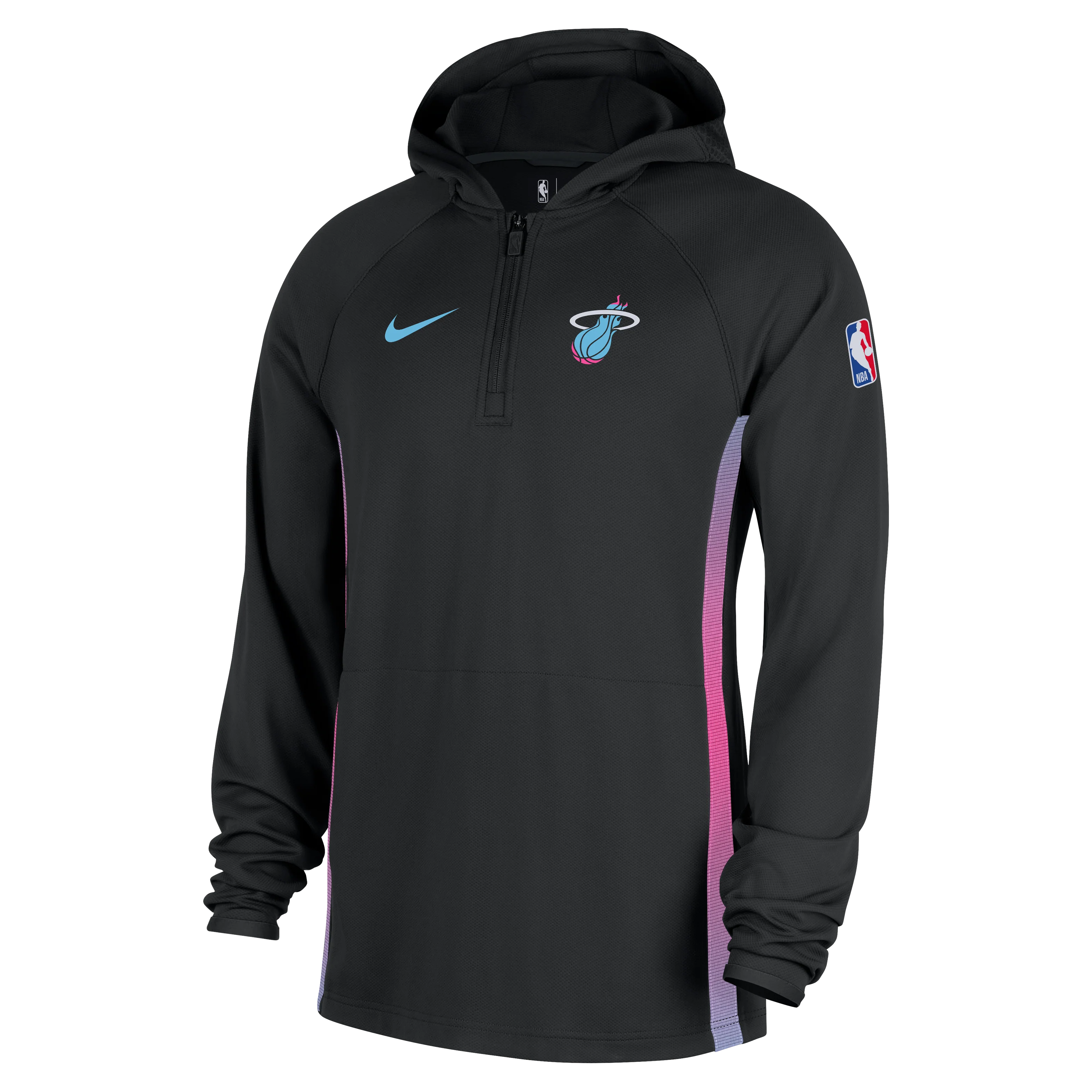 Nike Miami HEAT Original Vice Nights 1/2 Zip Hoodie - Image 4