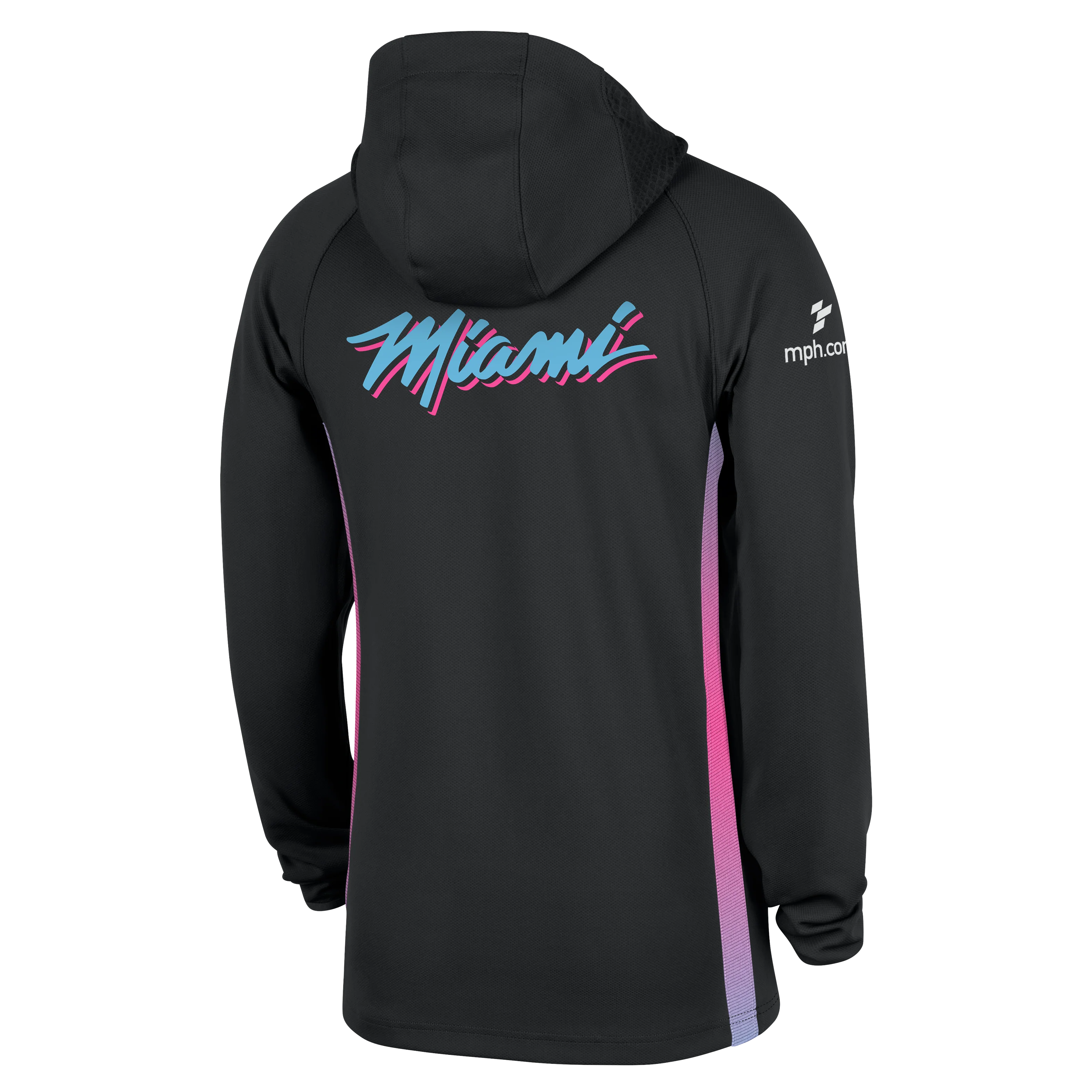 Nike Miami HEAT Original Vice Nights 1/2 Zip Hoodie - Image 5